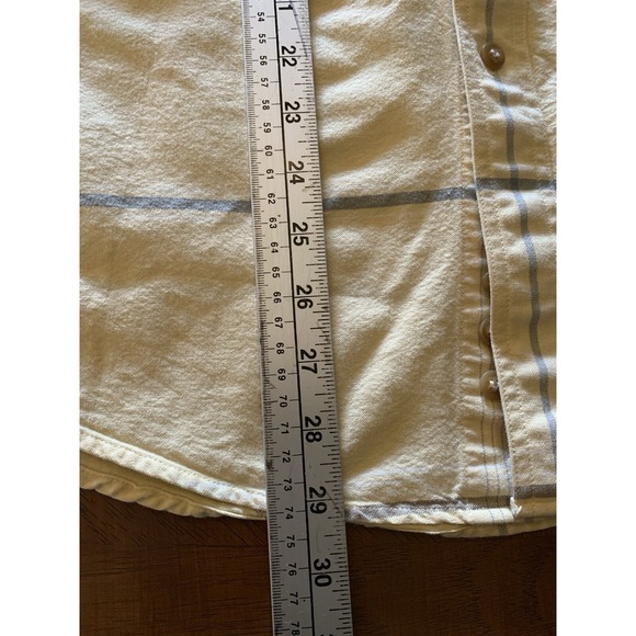 Roper Long Sleeve Button Down Shirt Men's‎ M Yellow Plaid Western Cowboy Rodeo - Picture 13 of 14